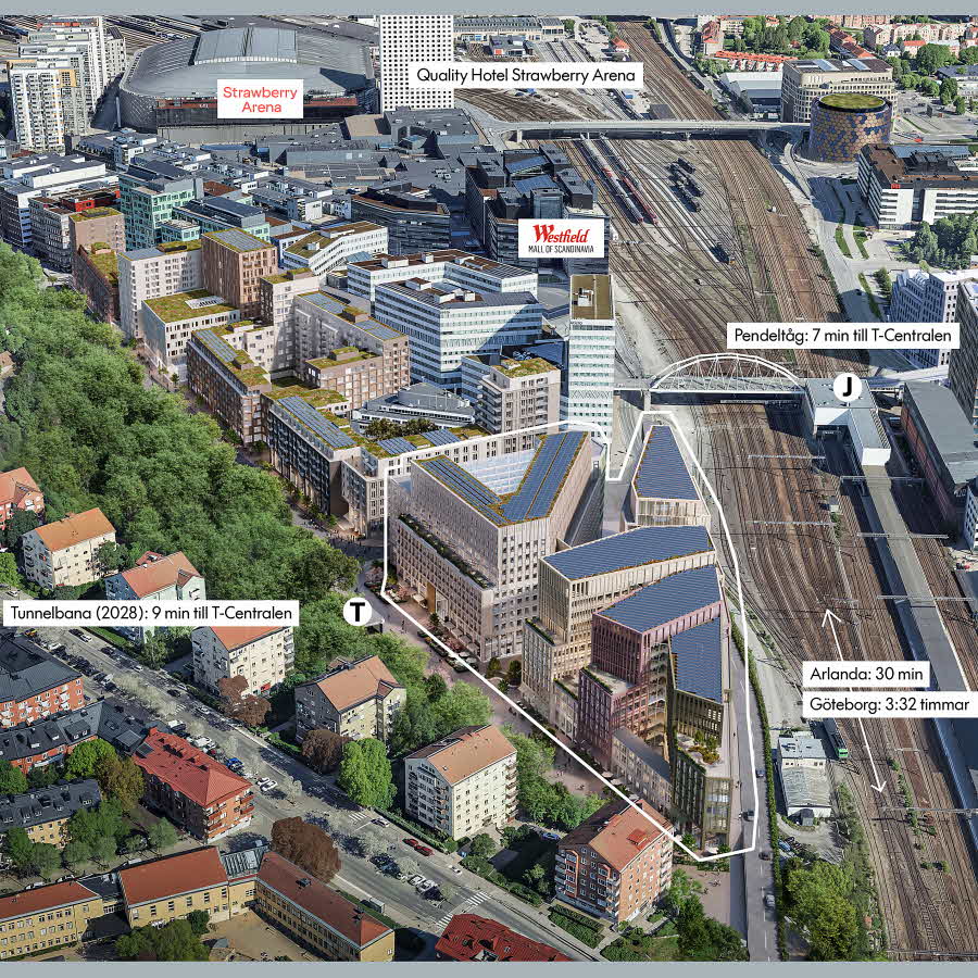 Nästa stora satsning med mer kontor, fler bostäder och tunnelbana 2028.