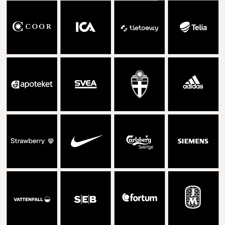 Ett urval av de starka varumärken som har valt Arenastaden.